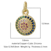 Pendant Bracelet Accessories Copper Micro Inlaid Zircon Geometric Electroplating