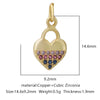 Pendant Bracelet Accessories Copper Micro Inlaid Zircon Geometric Electroplating