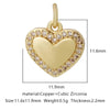 Pendant Bracelet Accessories Copper Micro Inlaid Zircon Geometric Electroplating