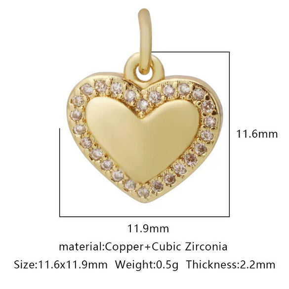 Pendant Bracelet Accessories Copper Micro Inlaid Zircon Geometric Electroplating