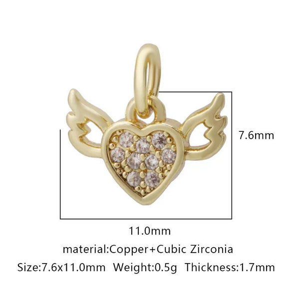 Pendant Bracelet Accessories Copper Micro Inlaid Zircon Geometric Electroplating
