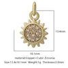 Pendant Bracelet Accessories Copper Micro Inlaid Zircon Geometric Electroplating