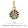Pendant Bracelet Accessories Copper Micro Inlaid Zircon Geometric Electroplating