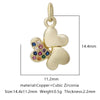 Pendant Bracelet Accessories Copper Micro Inlaid Zircon Geometric Electroplating