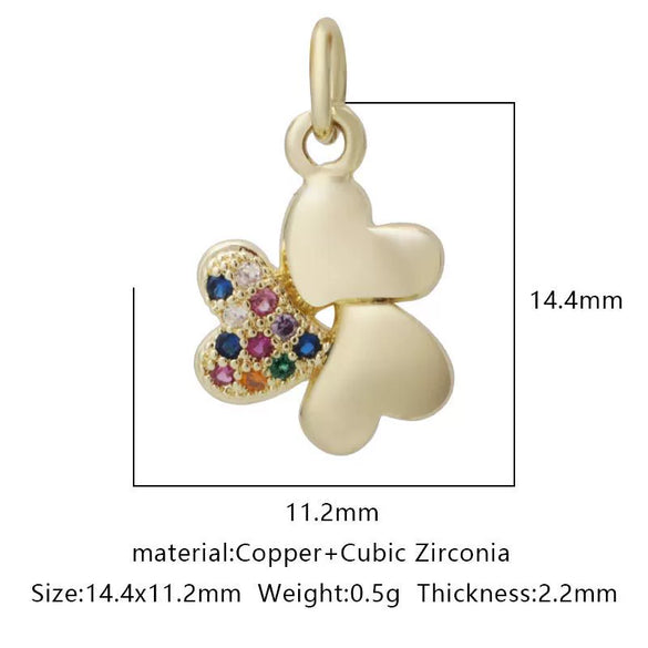 Pendant Bracelet Accessories Copper Micro Inlaid Zircon Geometric Electroplating