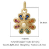 Pendant Bracelet Accessories Copper Micro Inlaid Zircon Geometric Electroplating