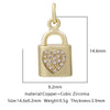 Pendant Bracelet Accessories Copper Micro Inlaid Zircon Geometric Electroplating