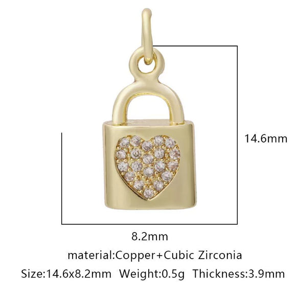 Pendant Bracelet Accessories Copper Micro Inlaid Zircon Geometric Electroplating