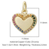 Pendant Bracelet Accessories Copper Micro Inlaid Zircon Geometric Electroplating