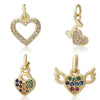 Pendant Bracelet Accessories Copper Micro Inlaid Zircon Geometric Electroplating