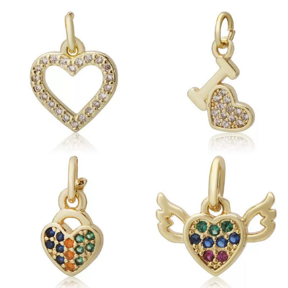 Pendant Bracelet Accessories Copper Micro Inlaid Zircon Geometric Electroplating