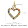 Pendant Bracelet Accessories Copper Micro Inlaid Zircon Geometric Electroplating