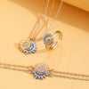 Pendant Bracelet Copper Geometric Diamond Set Jewelry For Women