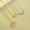 Pendant Bracelet Copper Geometric Diamond Set Jewelry For Women
