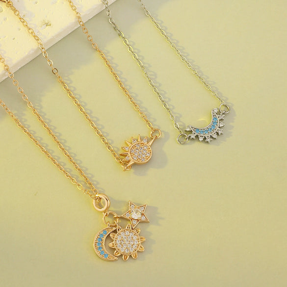 Pendant Bracelet Copper Geometric Diamond Set Jewelry For Women