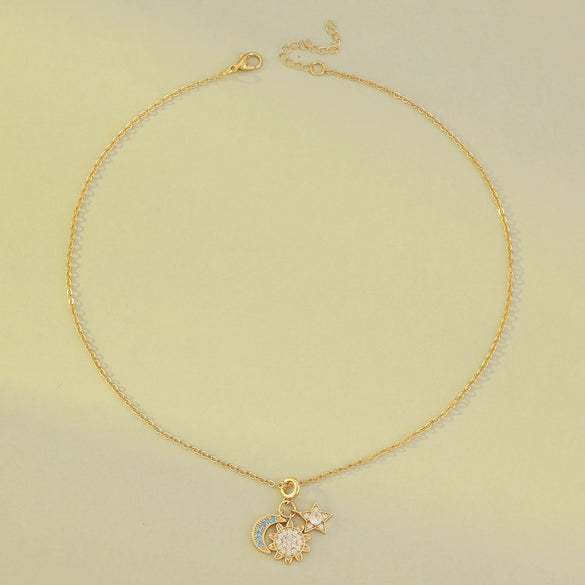 Pendant Bracelet Copper Geometric Diamond Set Jewelry For Women