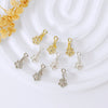 Pendant Buckle Head Diy Accessories Copper Plum Blossom Micro Inlay Zircon Diamond Electroplated Allmatch Geometric Style
