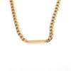 Pendant Chain Hip Hop Cold Style Niche Ushape Cuban Chain Stainless Steel Titanium Steel Electroplating