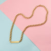 Pendant Chain Hip Hop Cold Style Niche Ushape Cuban Chain Stainless Steel Titanium Steel Electroplating
