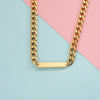 Pendant Chain Hip Hop Cold Style Niche Ushape Cuban Chain Stainless Steel Titanium Steel Electroplating