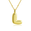 Pendant Clavicle Chain Copper Electroplating Letter Pattern