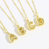 Pendant Clavicle Chain Copper Electroplating Letter Pattern