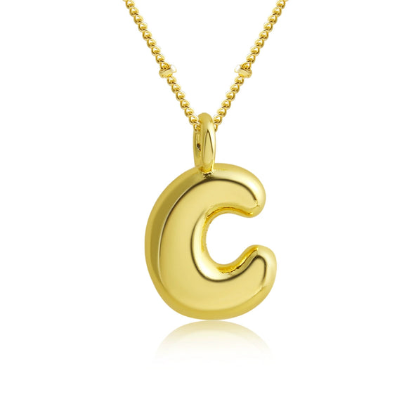 Pendant Clavicle Chain Copper Electroplating Letter Pattern