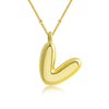 Pendant Clavicle Chain Copper Electroplating Letter Pattern