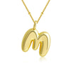 Pendant Clavicle Chain Copper Electroplating Letter Pattern