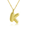 Pendant Clavicle Chain Copper Electroplating Letter Pattern