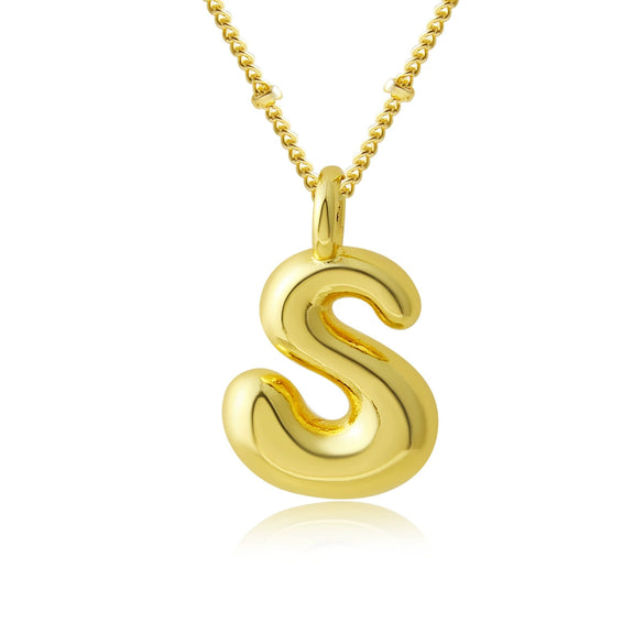 Pendant Clavicle Chain Copper Electroplating Letter Pattern