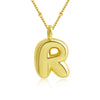 Pendant Clavicle Chain Copper Electroplating Letter Pattern
