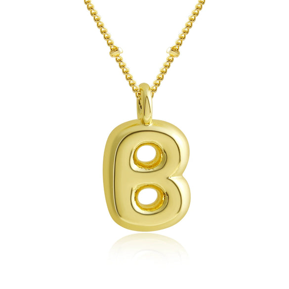 Pendant Clavicle Chain Copper Electroplating Letter Pattern