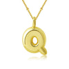 Pendant Clavicle Chain Copper Electroplating Letter Pattern
