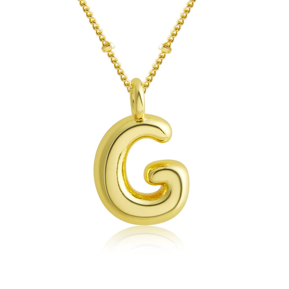Pendant Clavicle Chain Copper Electroplating Letter Pattern