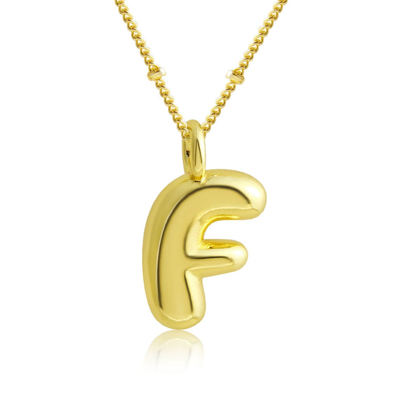 Pendant Clavicle Chain Copper Electroplating Letter Pattern