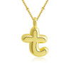 Pendant Clavicle Chain Copper Electroplating Letter Pattern