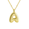 Pendant Clavicle Chain Copper Electroplating Letter Pattern