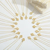 Pendant Clavicle Chain Copper Heart Hollow Shape Electroplating Simple Style
