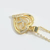 Pendant Clavicle Chain Copper Heart Hollow Shape Electroplating Simple Style
