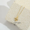 Pendant Clavicle Chain Copper Heart Hollow Shape Electroplating Simple Style