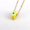 Pendant Clavicle Chain Copper Mixed Gem Inlay Geometric Hiphop Style Electroplating Unisex