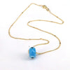 Pendant Clavicle Chain Copper Mixed Gem Inlay Geometric Hiphop Style Electroplating Unisex