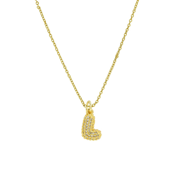 Pendant Clavicle Chain Necklace Brass Electroplated With Letters Numbers Text Pattern