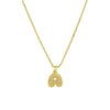 Pendant Clavicle Chain Necklace Brass Electroplated With Letters Numbers Text Pattern
