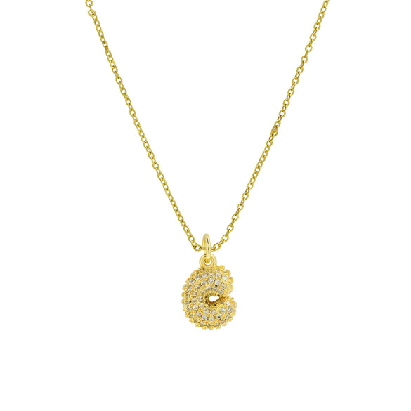 Pendant Clavicle Chain Necklace Brass Electroplated With Letters Numbers Text Pattern
