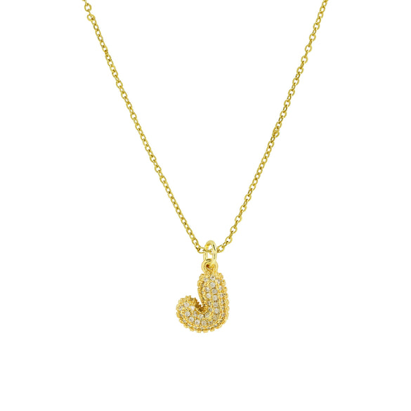 Pendant Clavicle Chain Necklace Brass Electroplated With Letters Numbers Text Pattern
