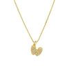 Pendant Clavicle Chain Necklace Brass Electroplated With Letters Numbers Text Pattern