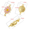 Pendant Copper Fashion Animal Zodiac Flower Dripping Oil Design