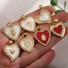 Pendant Copper Goldplated Heartshaped Zircon Accessories Diy